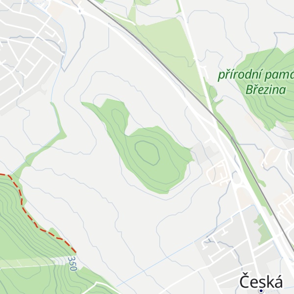 Map of Šiberná