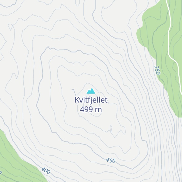 Map of Kvitfjellet