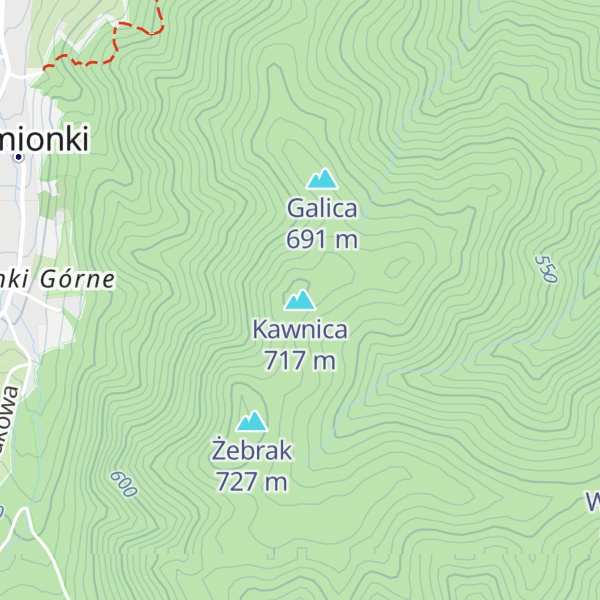 Map of Kawnica