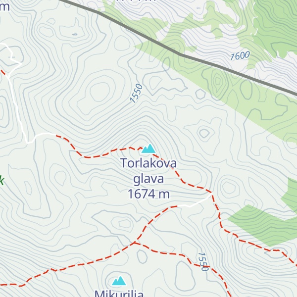 Map of Torlakova glava
