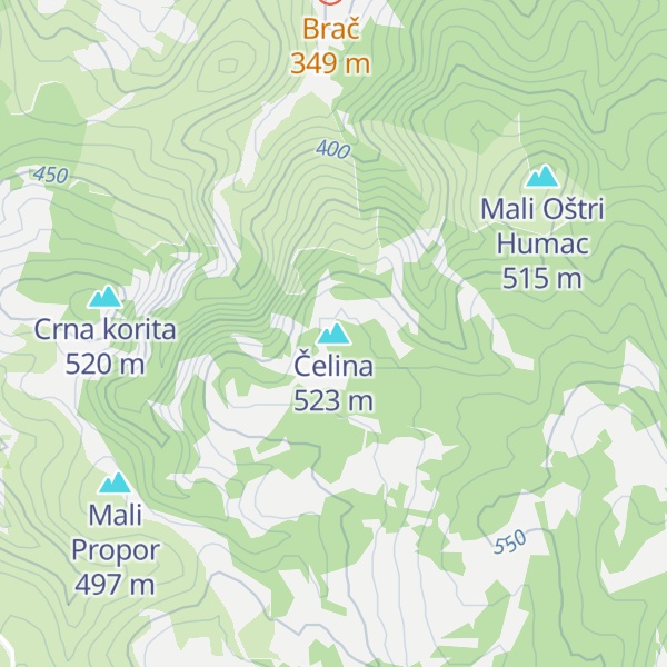 Map of Čelina