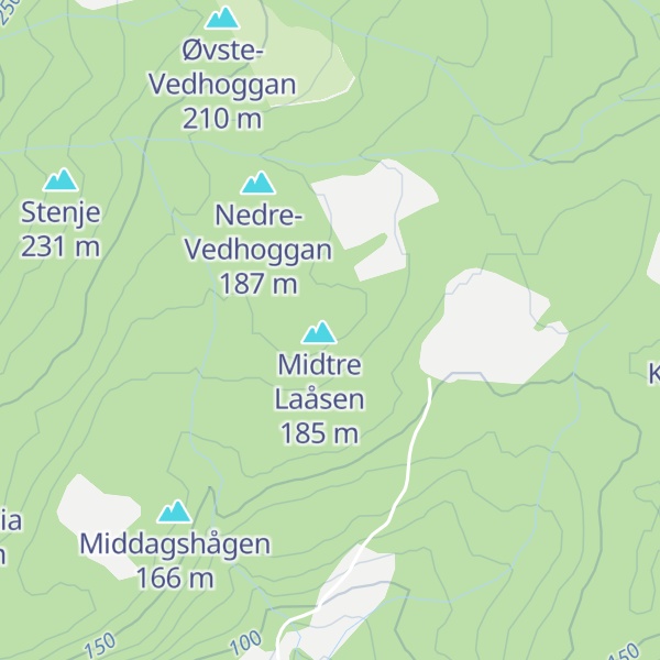 Map of Øvre Laåsen