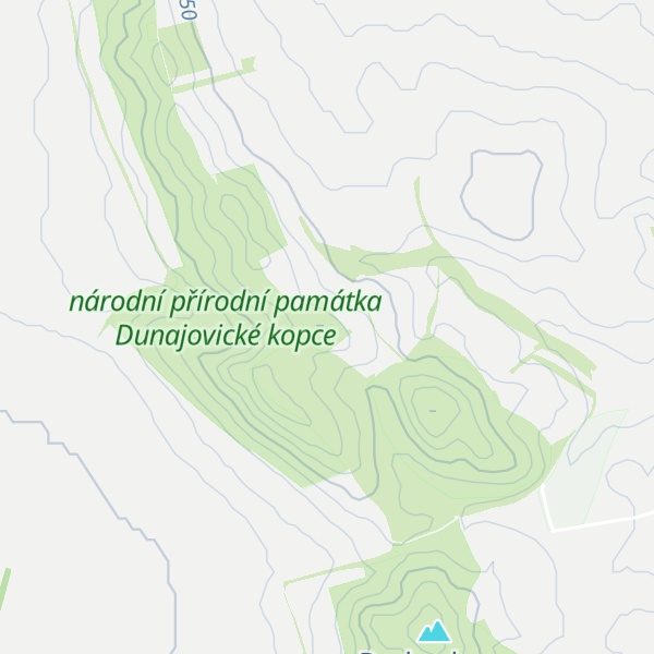 Map of Růžová hora