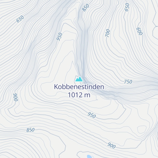Map of Kobbenestinden