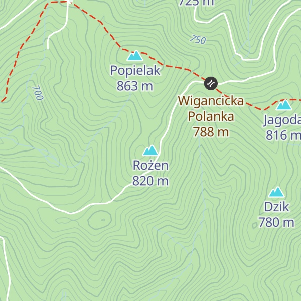 Map of Rożen