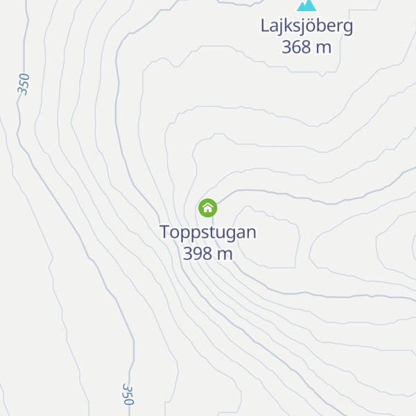 Map of Toppstugan
