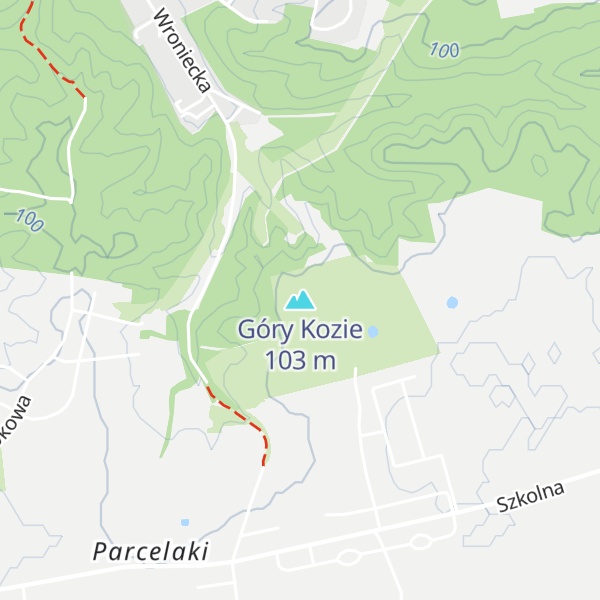 Map of Góry Kozie