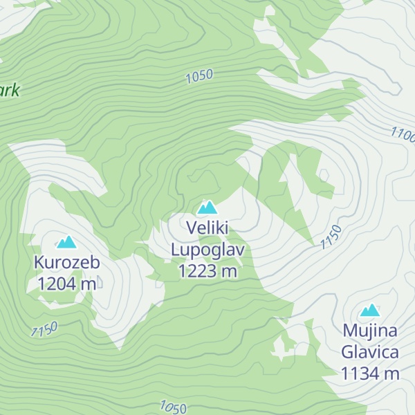 Map of Veliki Lupoglav