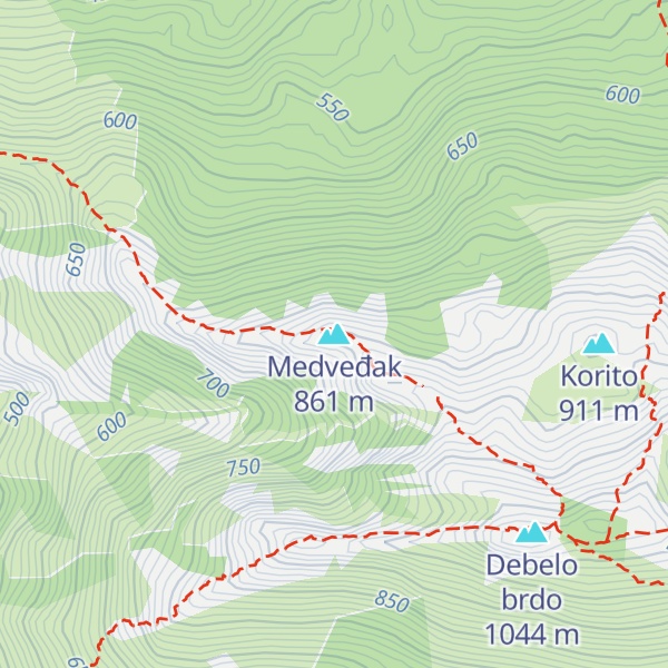 Map of Medveđak