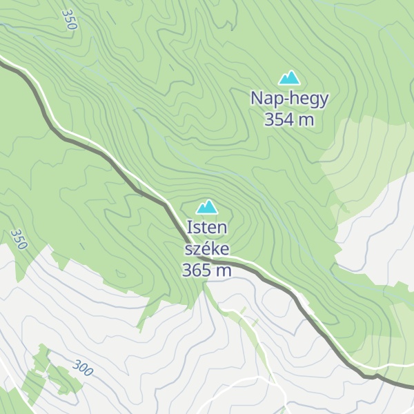 Map of Isten széke