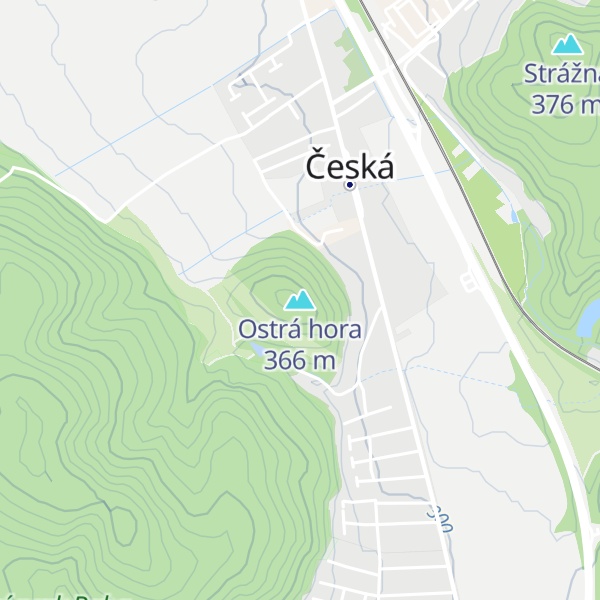 Map of Ostrá hora