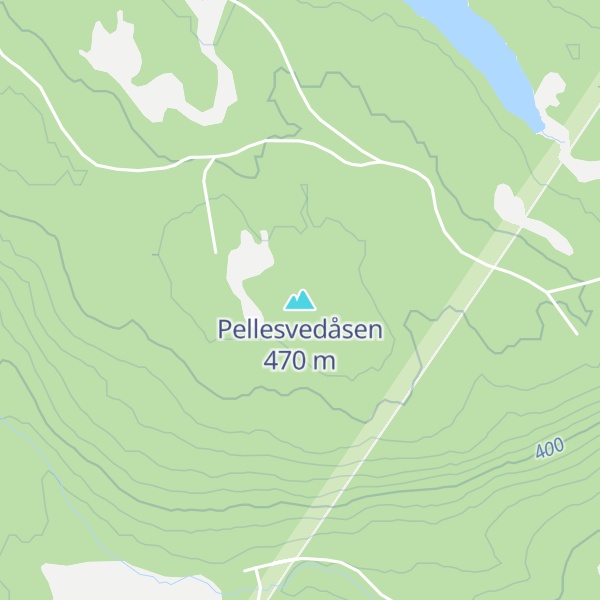 Map of Pellesvedåsen