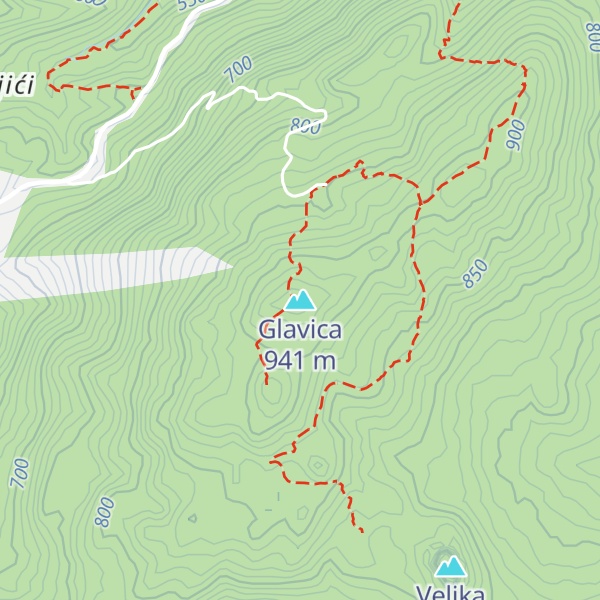 Map of Glavica