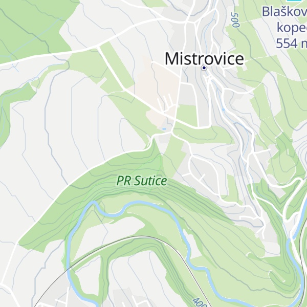 Map of Nad Suticí