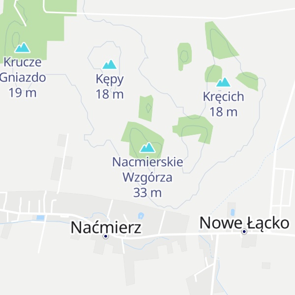 Map of Nacmierskie Wzgórza