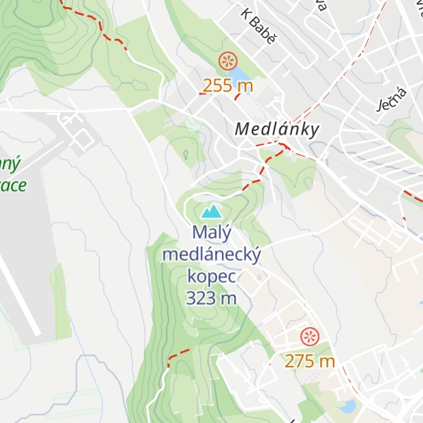Map of Malý medlánecký kopec