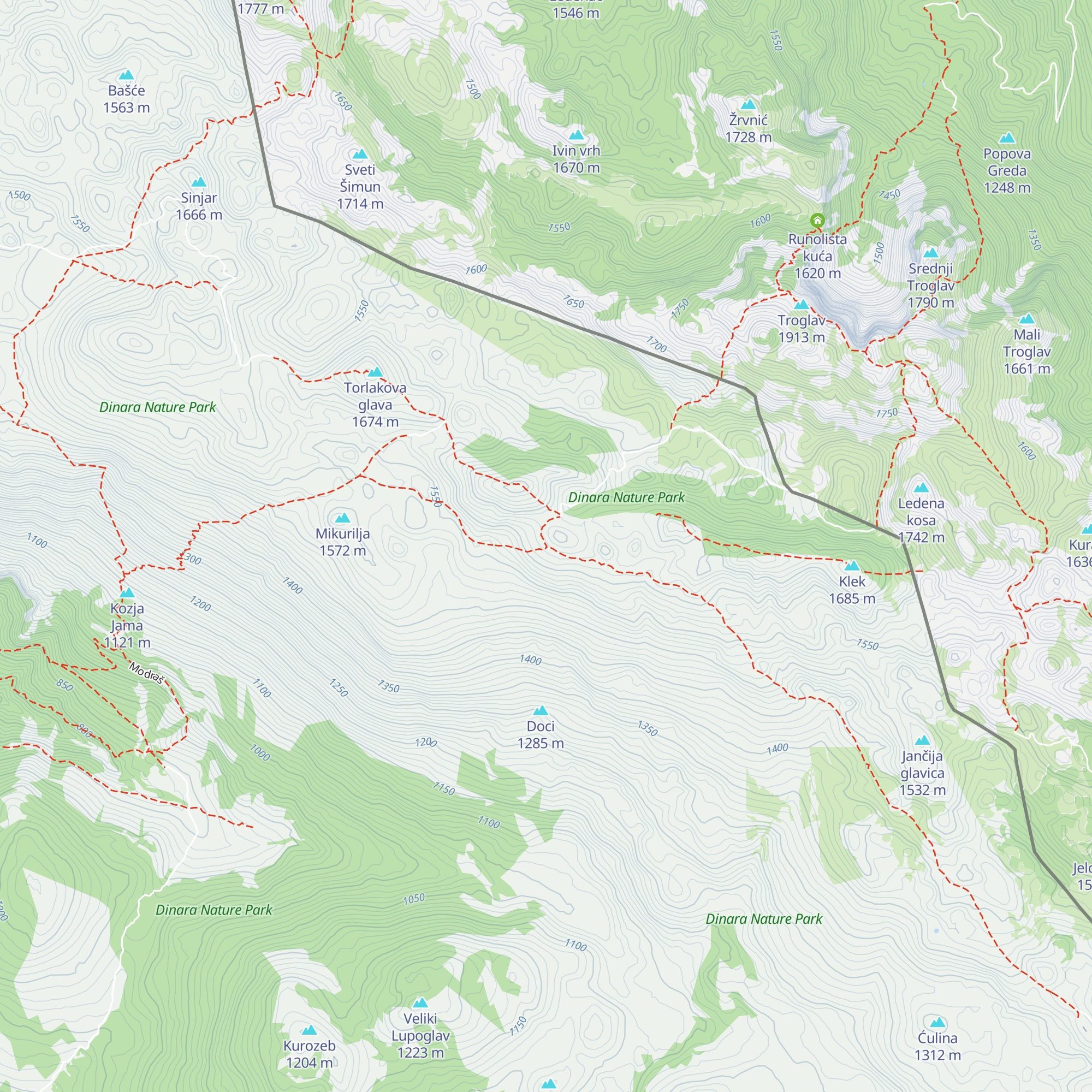 Planinarsko sklonište Pume map