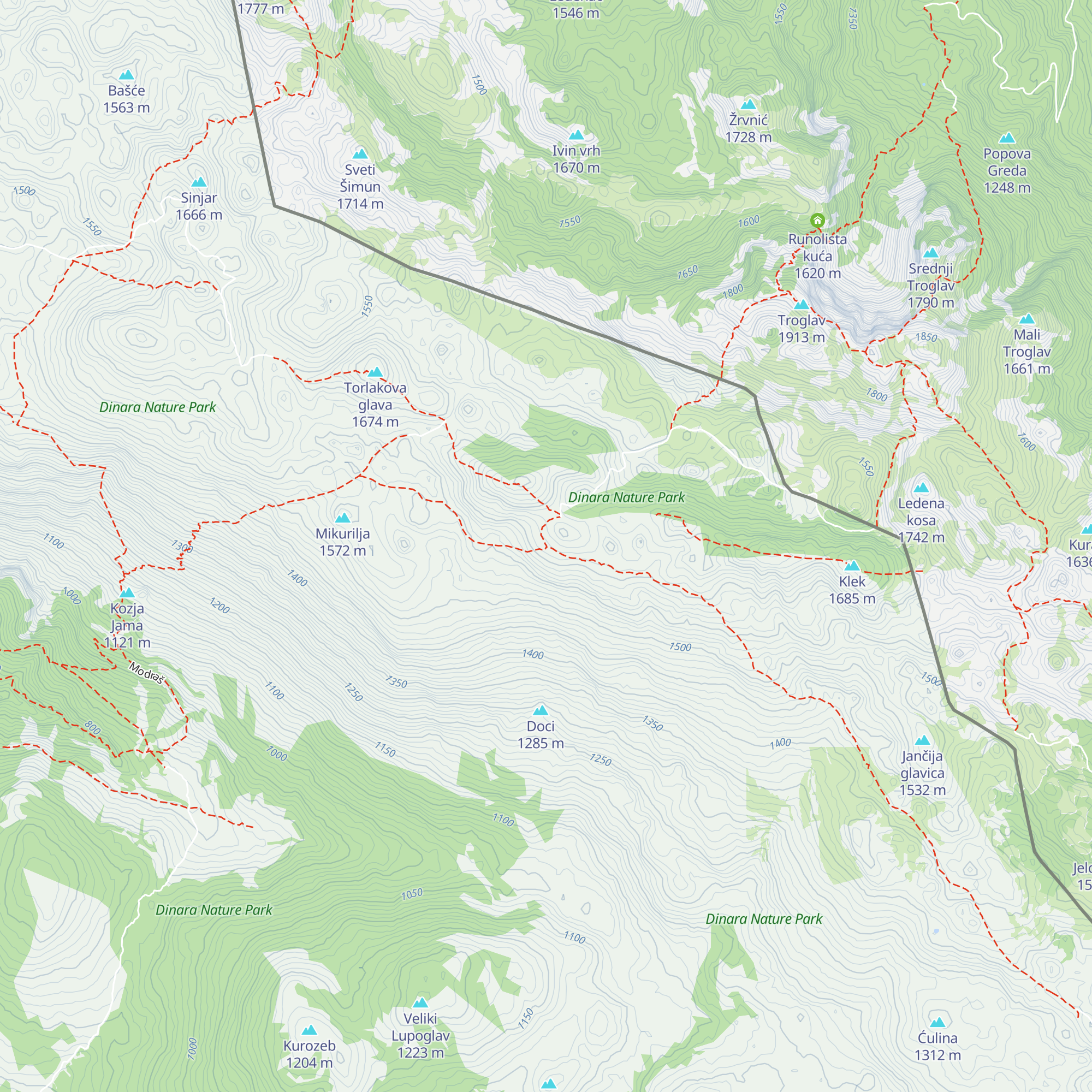 Planinarsko sklonište Pume map