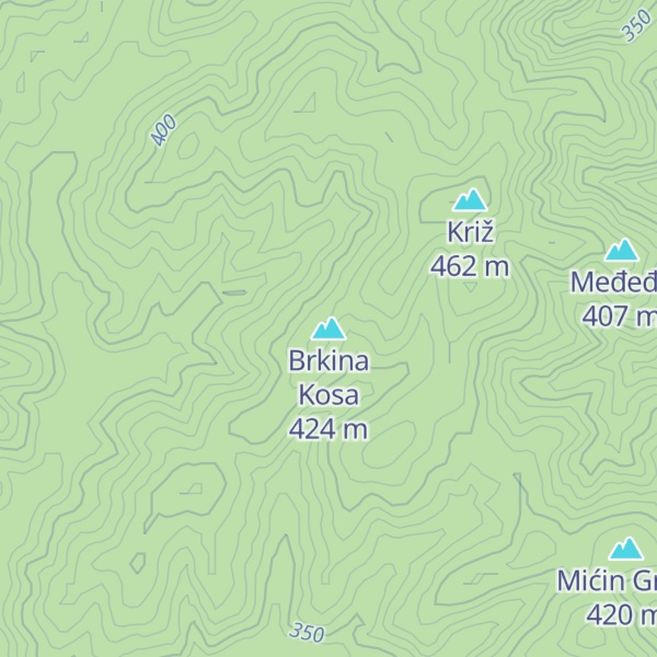 Map of Brkina Kosa