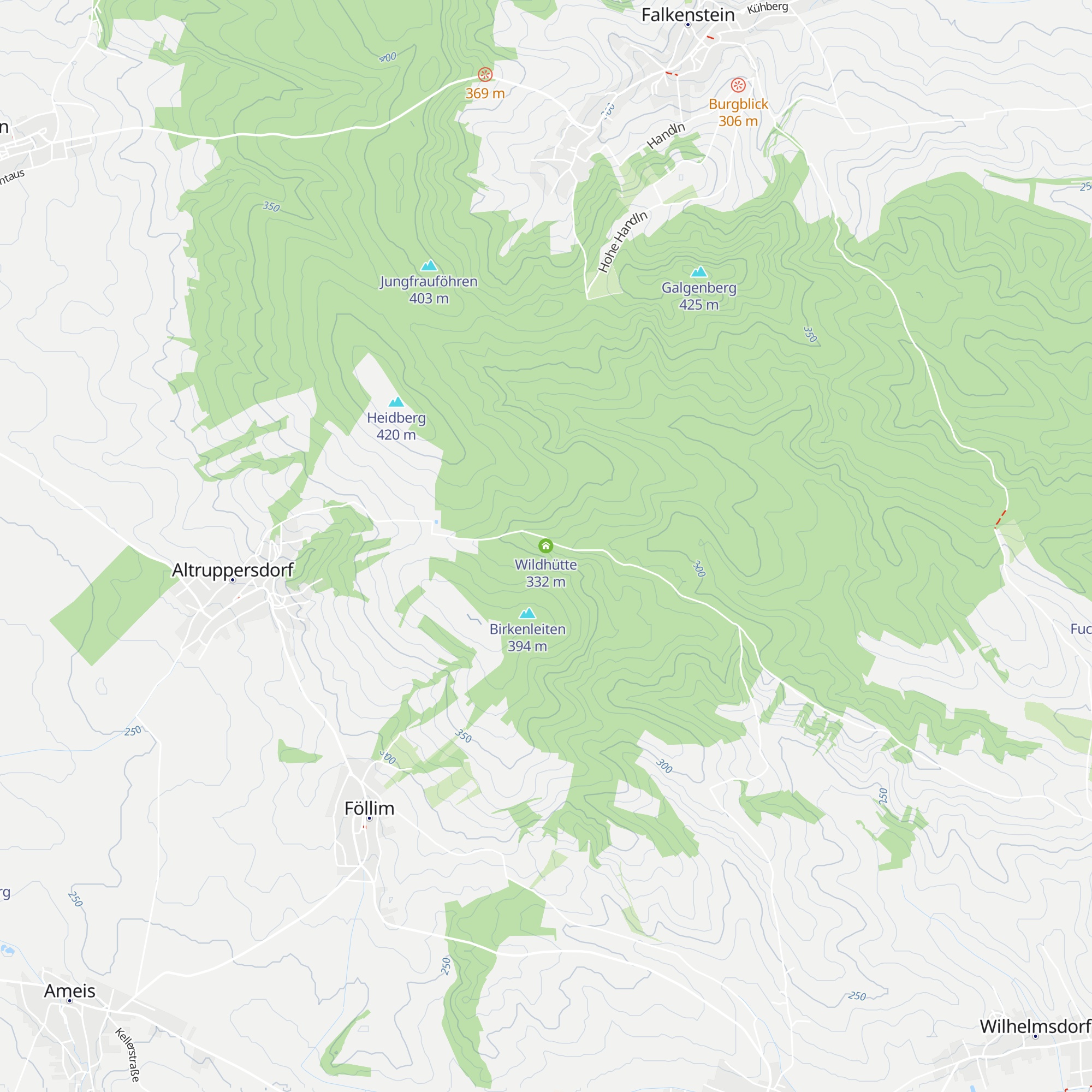 Wildhütte map