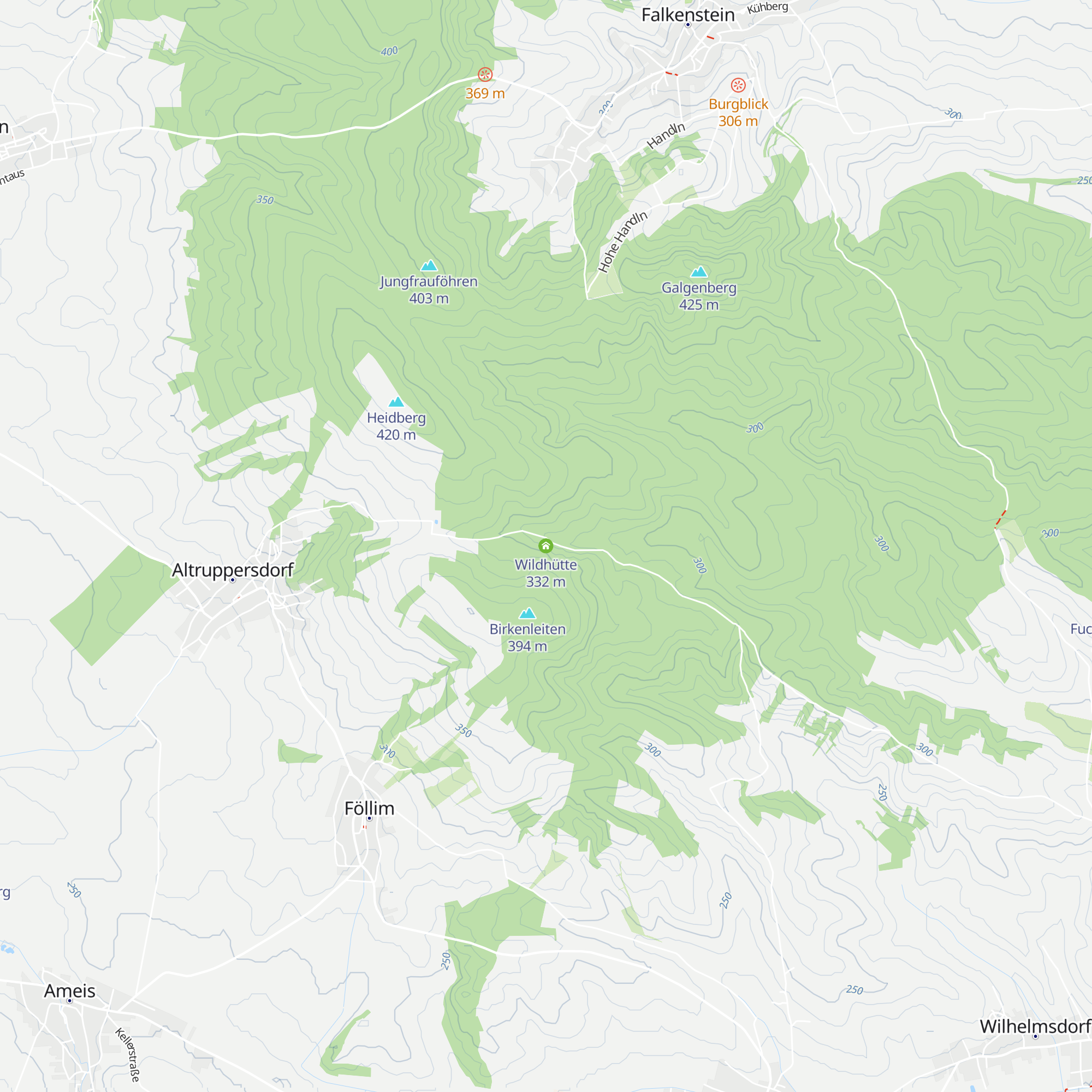Wildhütte map