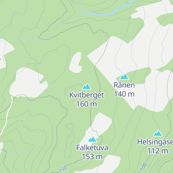 Map of Kvitberget