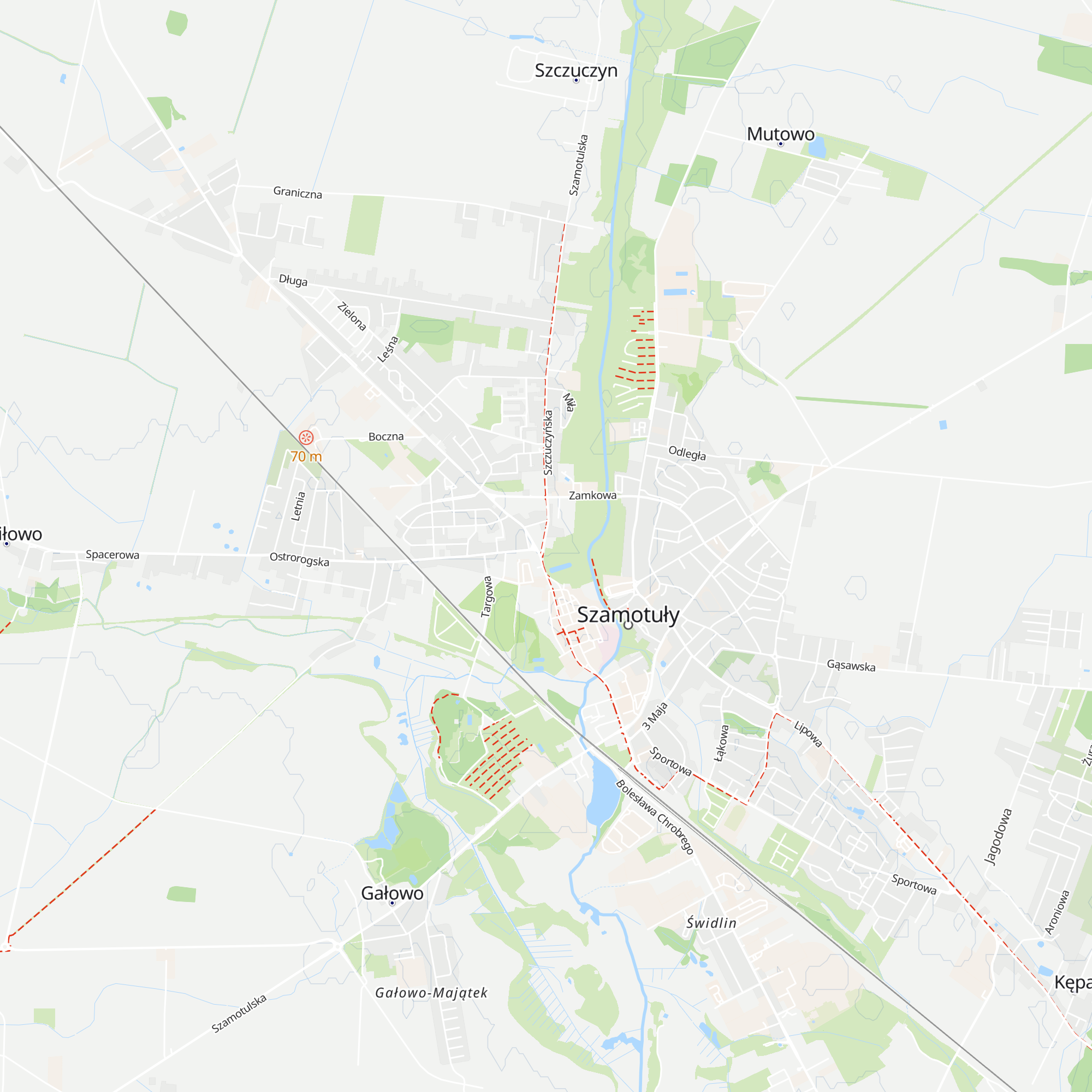 Regionalny Punkt Informacji turystycznej w Szamotułach map