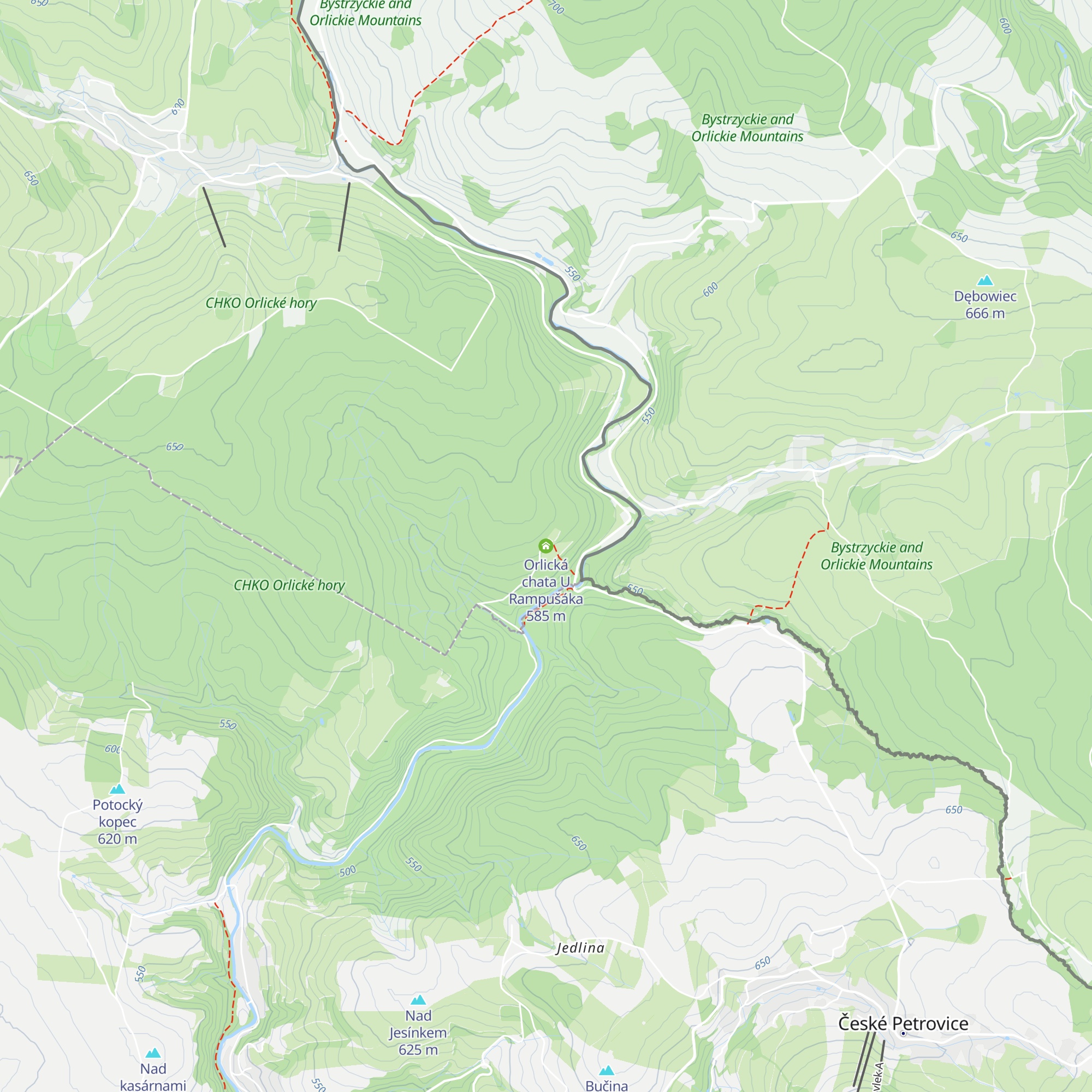 Orlická chata U Rampušáka map