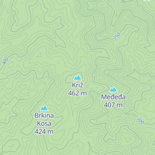 Map of Križ