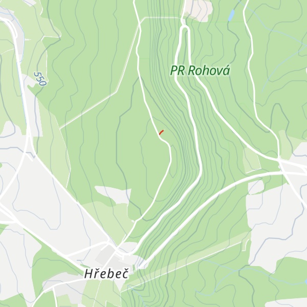 Map of Hřebečov