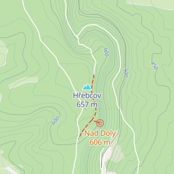 Map of Hřebcov