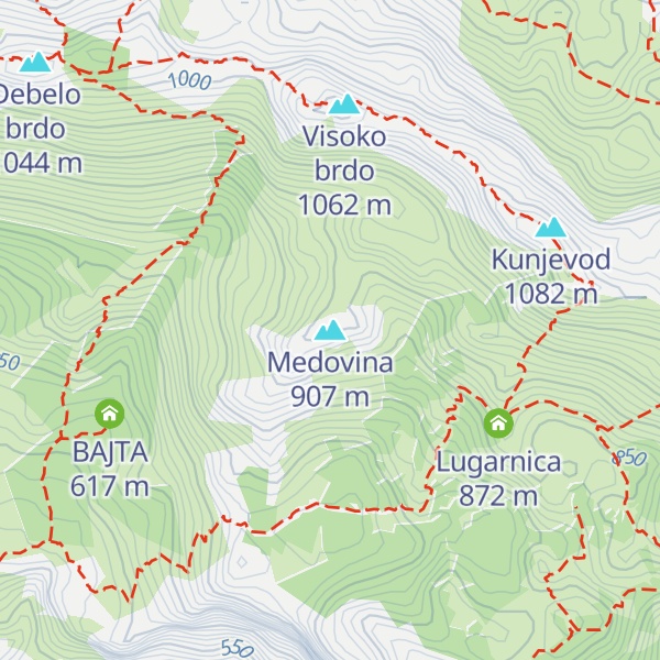 Map of Medovina