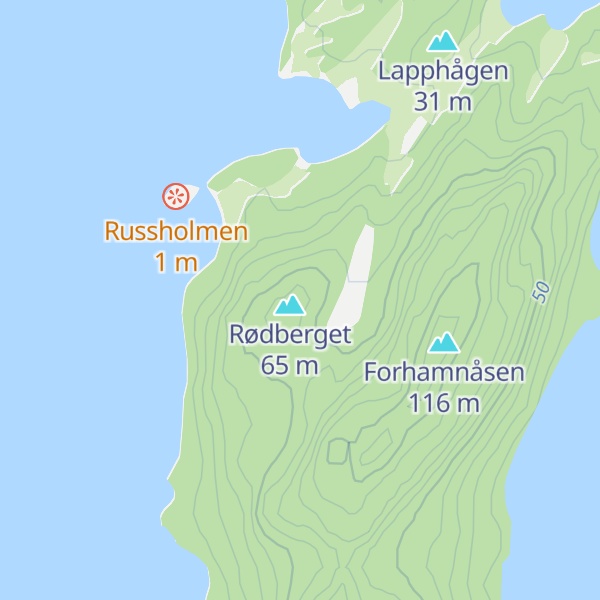 Map of Russeholtet