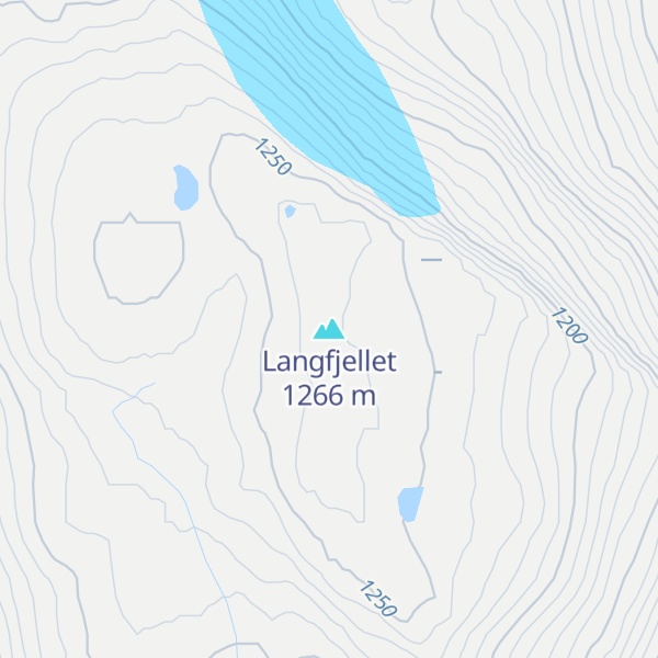 Map of Langfjellet