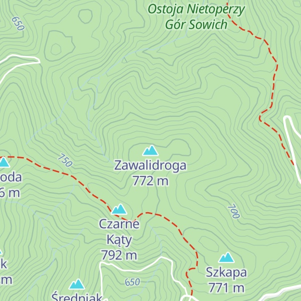 Map of Zawalidroga