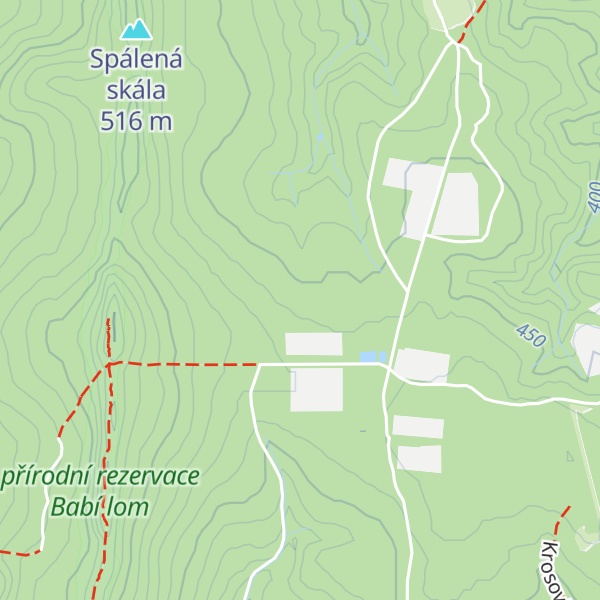 Map of Chata Babí lom