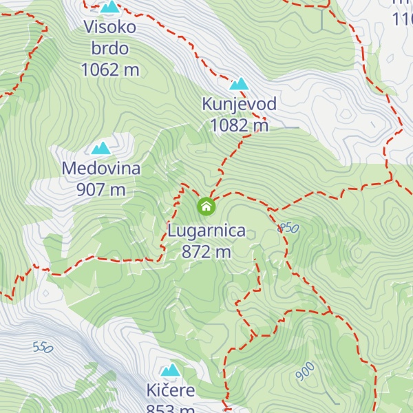 Map of Lugarnica