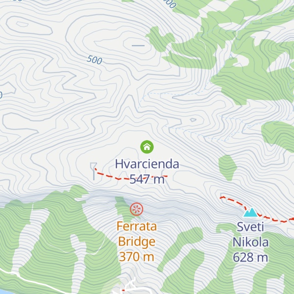 Map of Hvarcienda