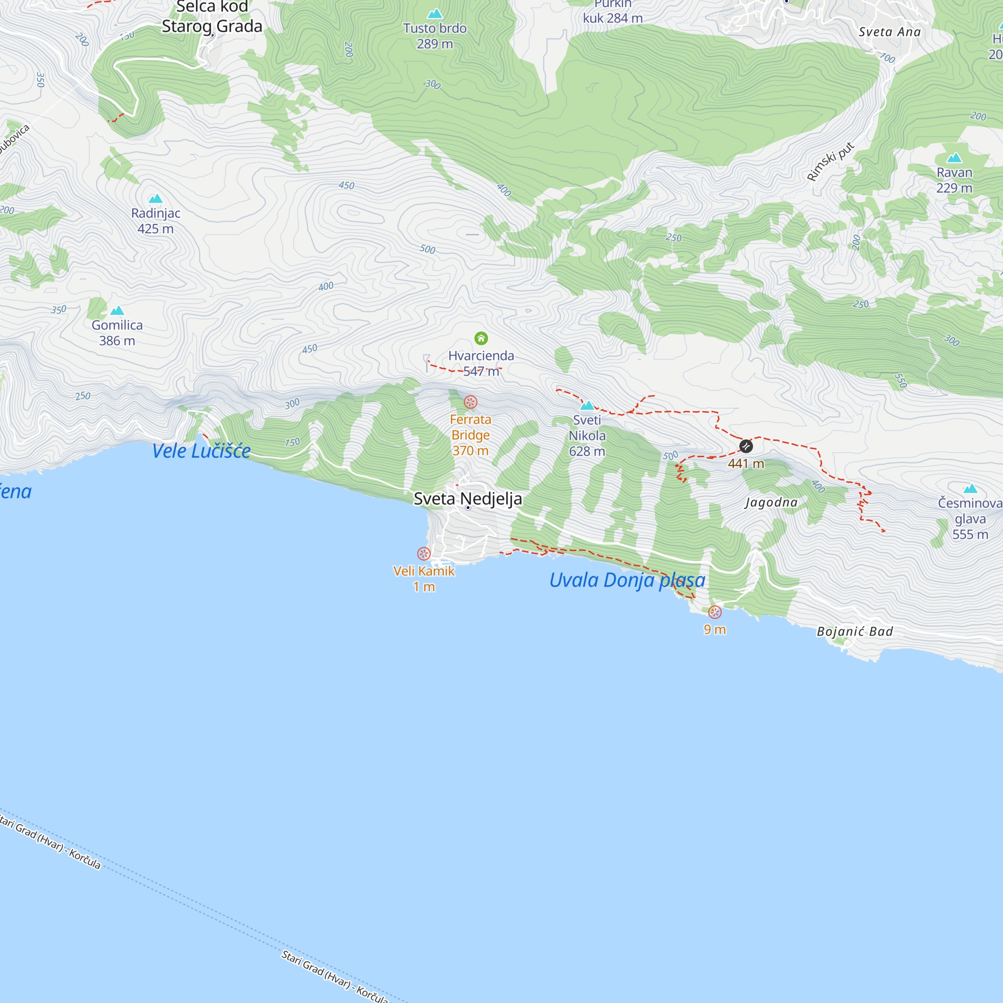 Villa Maia map