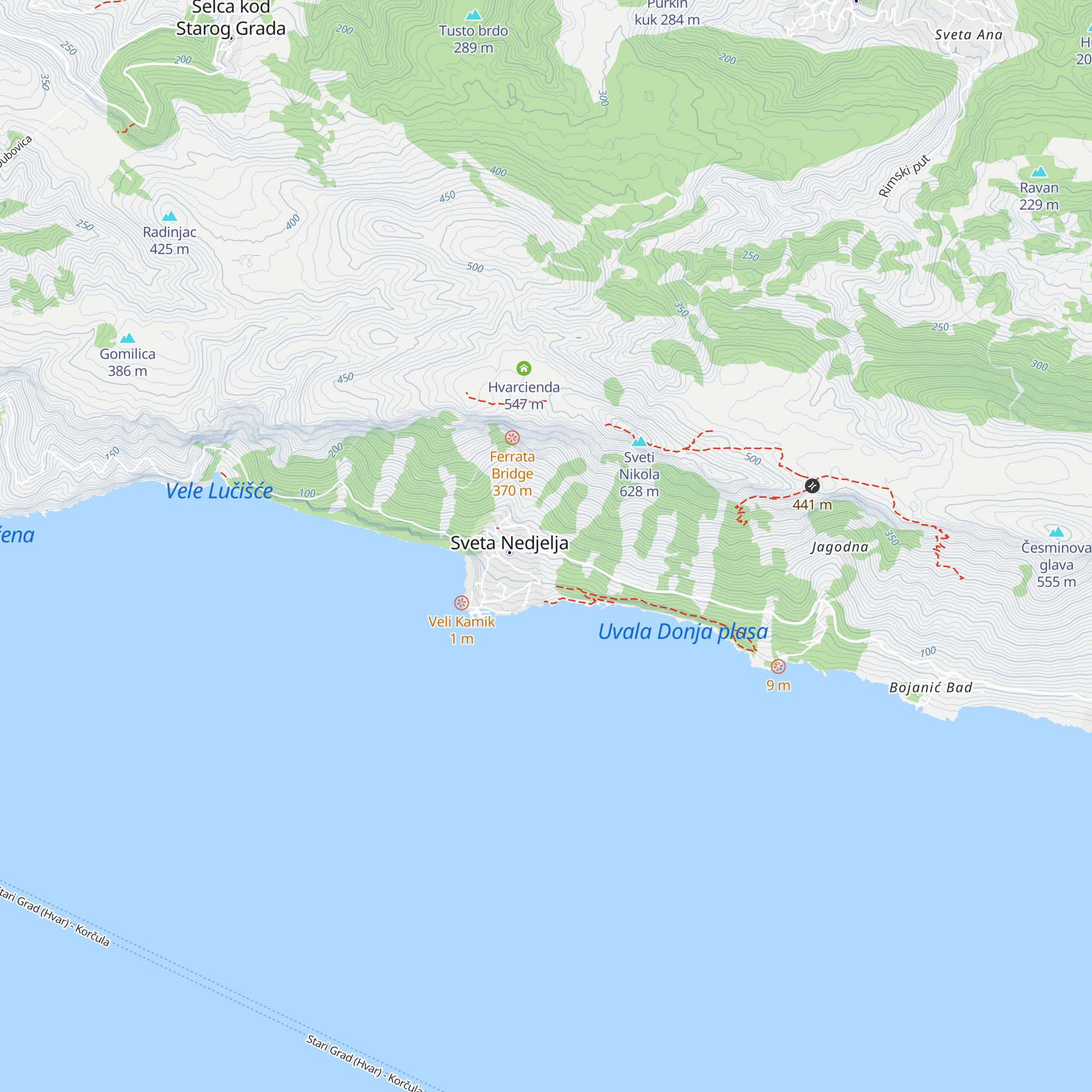 Villa Maia map