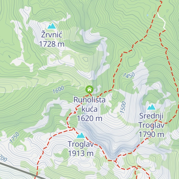 Map of Runolista kuća