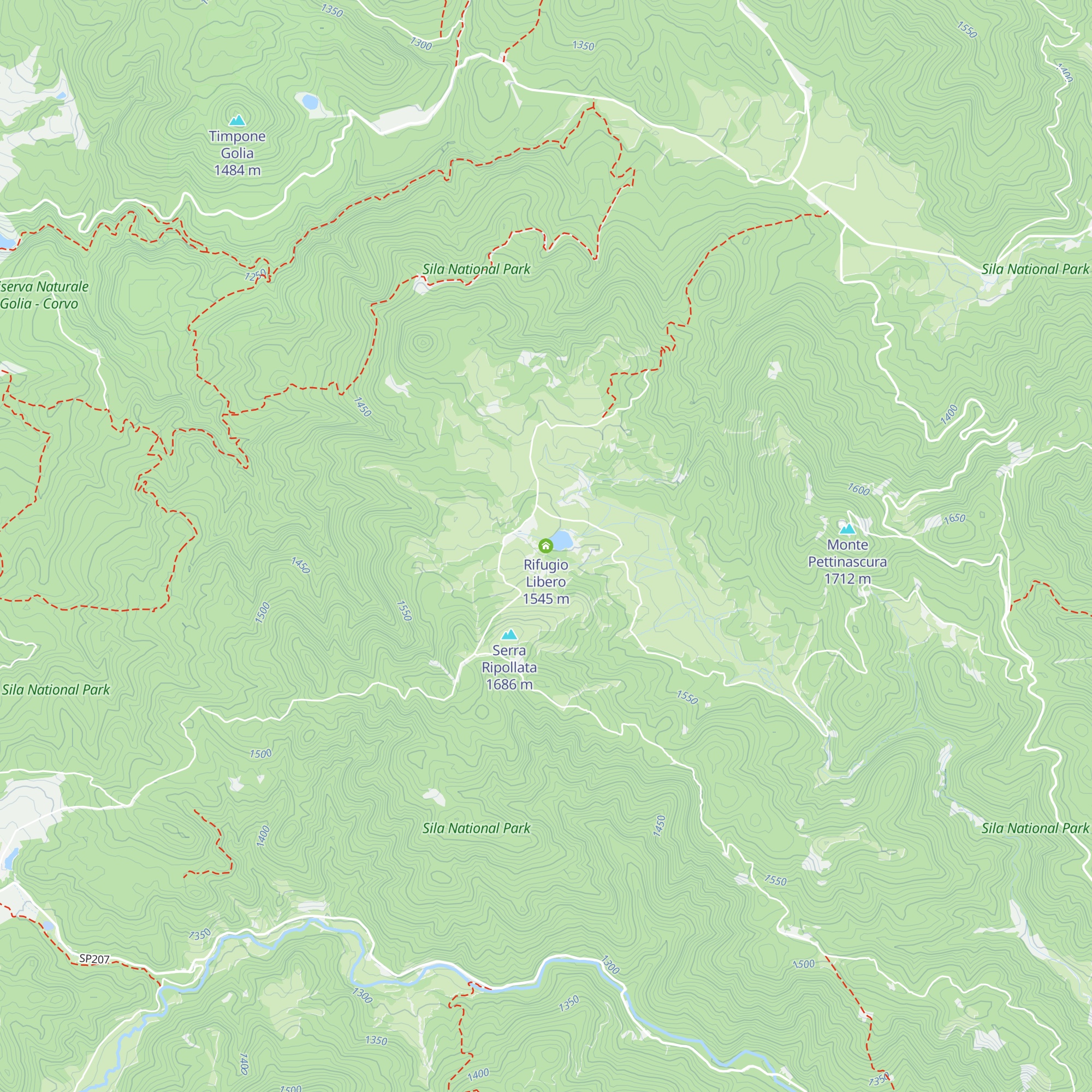 Rifugio Libero map