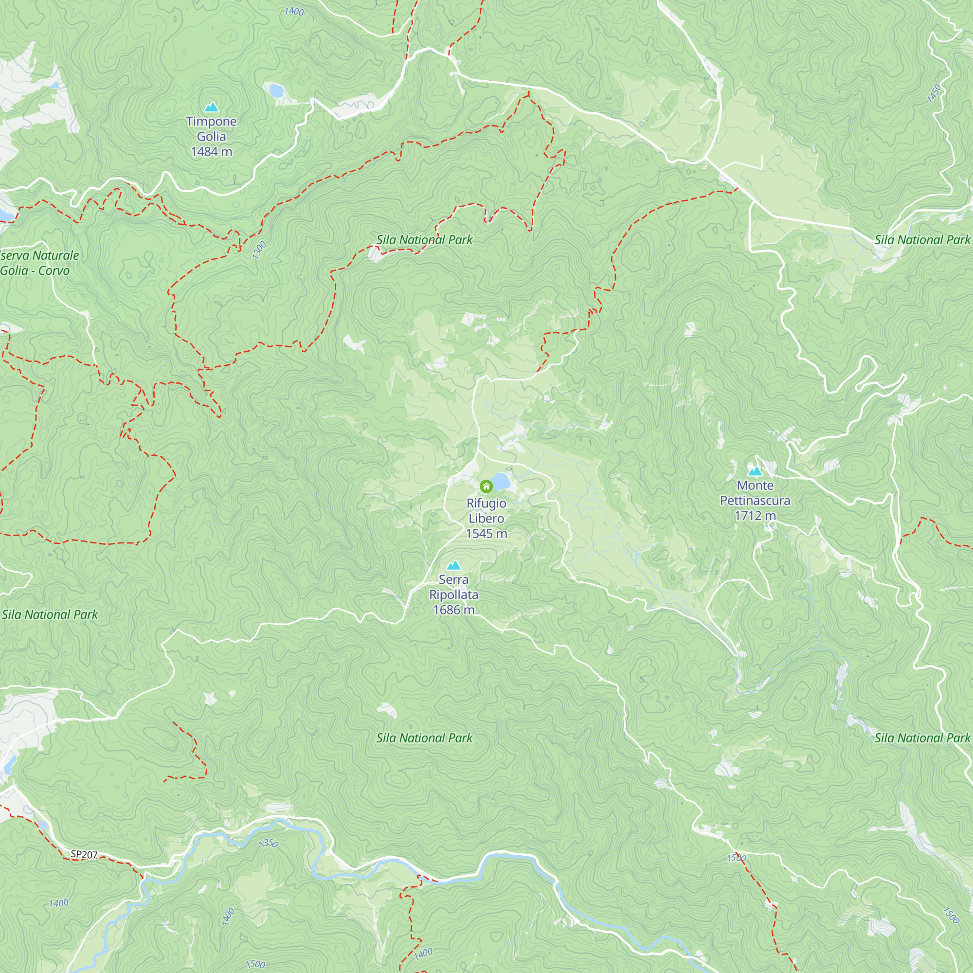 Rifugio Libero map