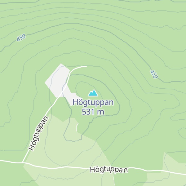 Map of Högtuppan