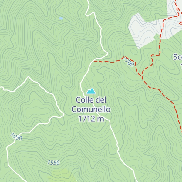 Map of Colle del Comunello
