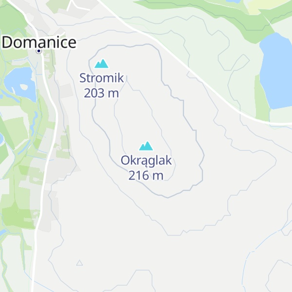Map of Okrąglak