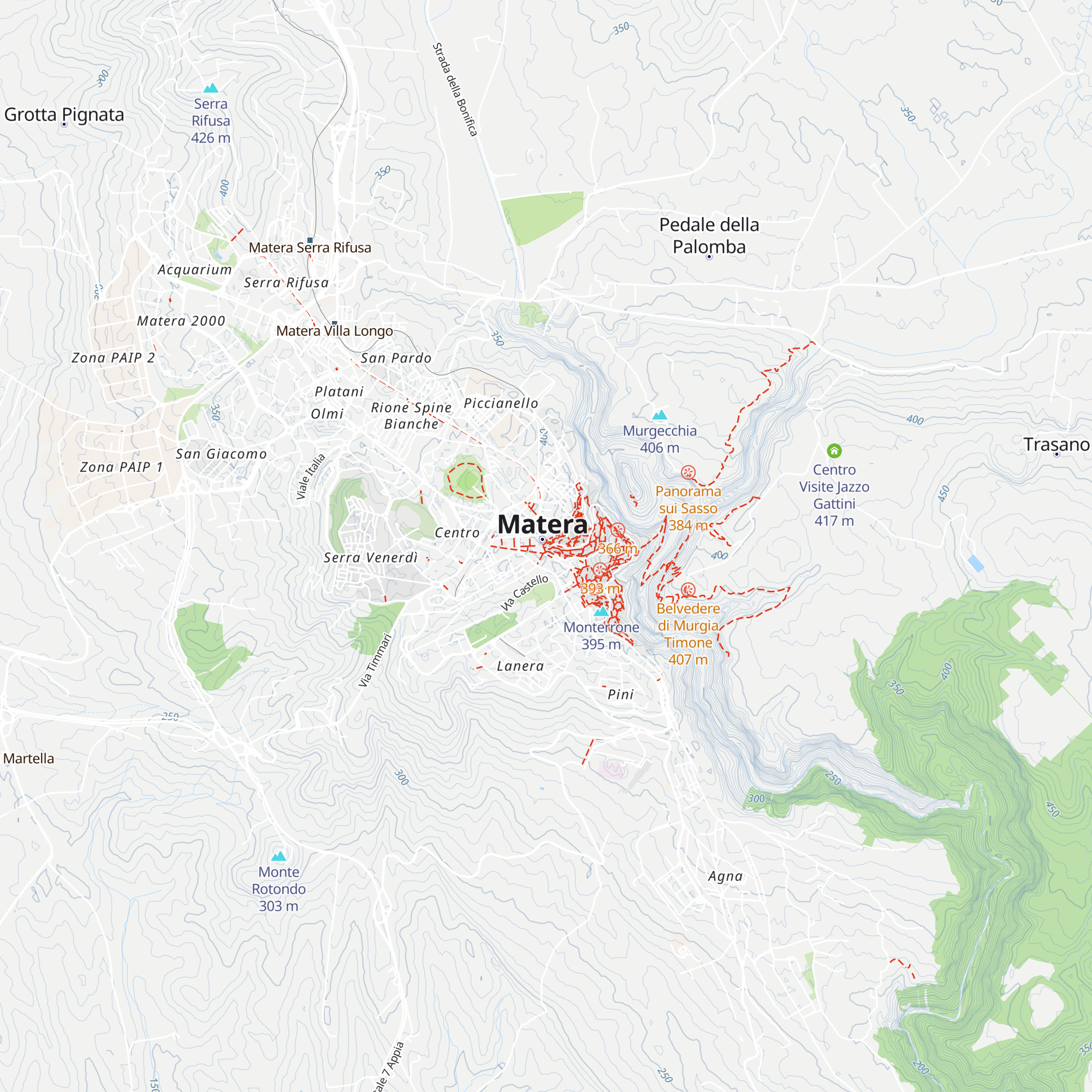 InfoMatera - Tourist Information map