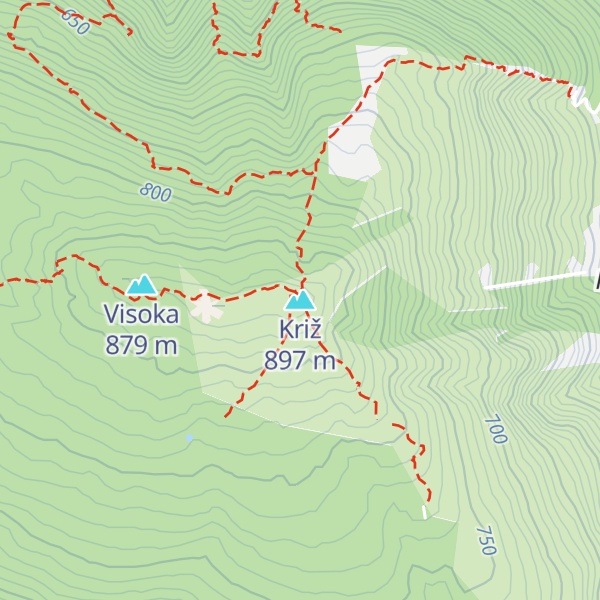 Map of Križ