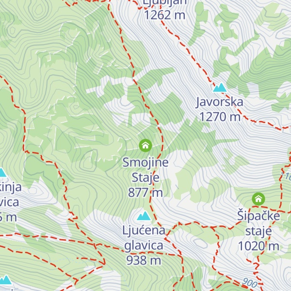 Map of Smojine Staje