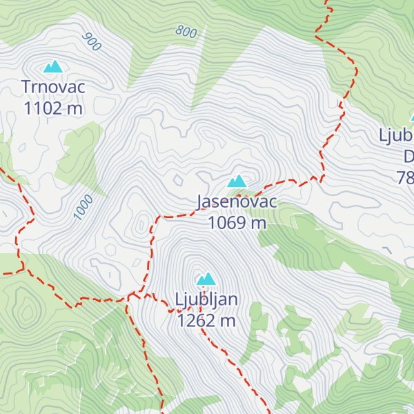 Map of Planinarsko skloniste Ljubljan